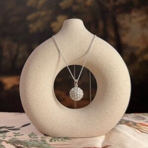 Macy’s Sterling Silver Diamond Pendant Necklace